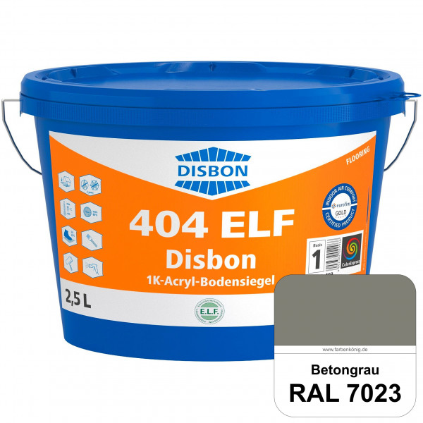 Disbon 404 ELF 1K-Acryl-Bodensiegel (RAL 7023 Betongrau) 1K PU-verstärkte, emissions- und lösemittel