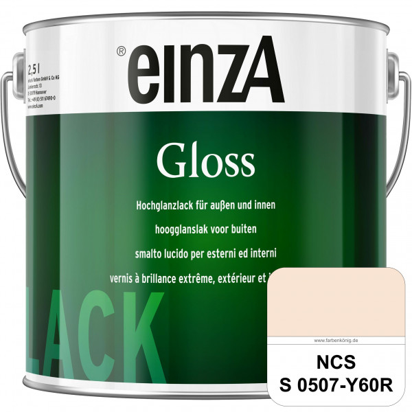 einzA Gloss (NCS S 0507-Y60R) Hochwertiger Alkydharzlack in Premium-Qualität, hochglänzend.