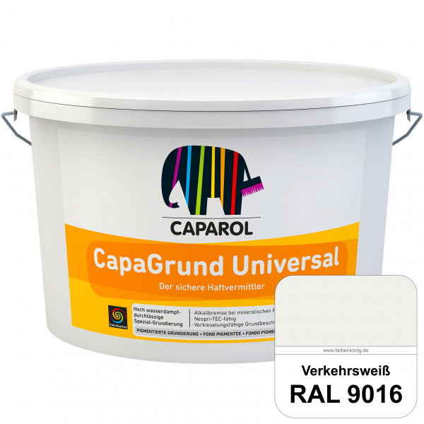 CapaGrund Universal (RAL 9016 Verkehrsweiß) hoch wasserdampfdurchlässige deckender Grundanstrich