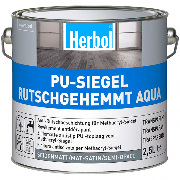 PU-Siegel Rutschgehemmt Aqua (Farblos)
