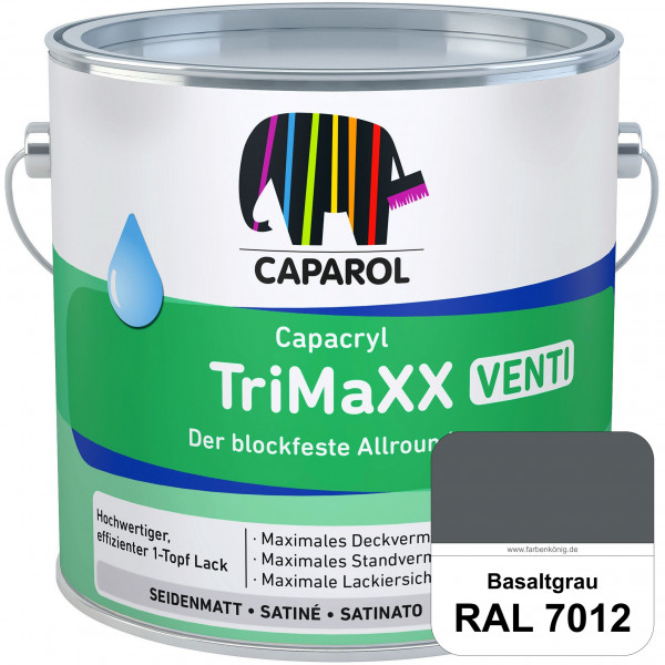 Capacryl TriMaXX Venti (RAL 7012 Basaltgrau) Der blockfeste Allrounder für Fenster & Türen