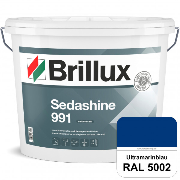 Sedashine 991 (RAL 5002 Ultramarinblau) Seidenmatte Innendispersion für hoch strapazierfähige & gut