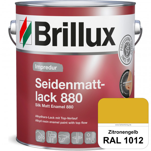 Impredur Seidenmattlack 880 (B-Ware) - 0,375 Liter (RAL 1012 Zitronengelb)