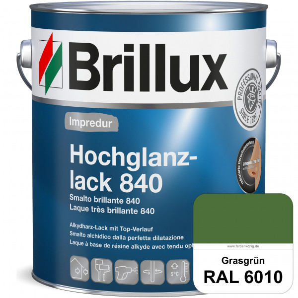 Impredur Hochglanzlack 840 (RAL 6010 Grasgrün) für Holz- und Metallflächen (löselmittelhaltig) innen