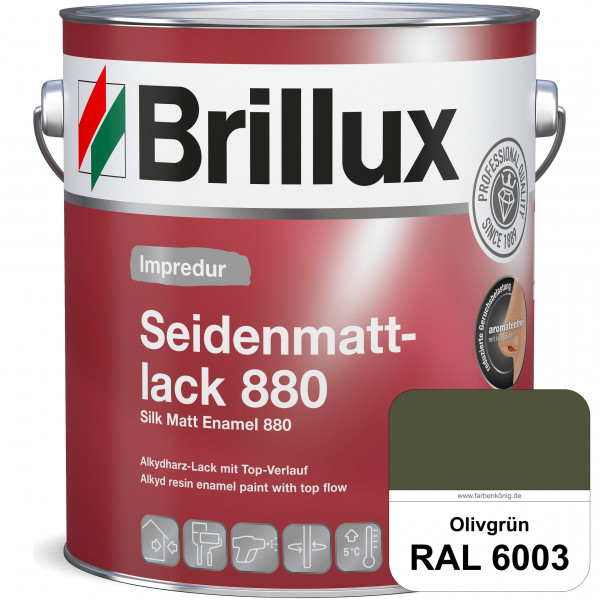 Impredur Seidenmattlack 880 (RAL 6003 Olivgrün) für Holz- oder Metallflächen innen & außen