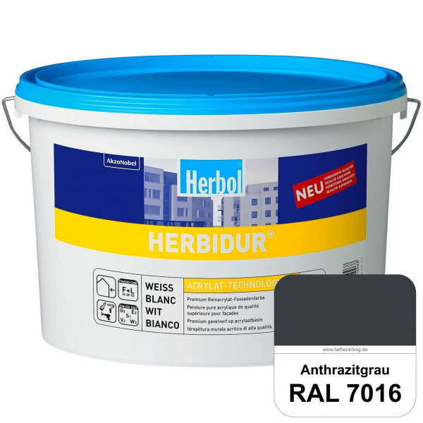 Herbidur (RAL 7016 Anthrazitgrau) Reinacrylat-Fassadenfarbe mit Langzeitwetterschutz