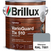 Lignodur VarioGuard Tix 510 (Gel-Lasur 510) RAL 7001 Silbergrau