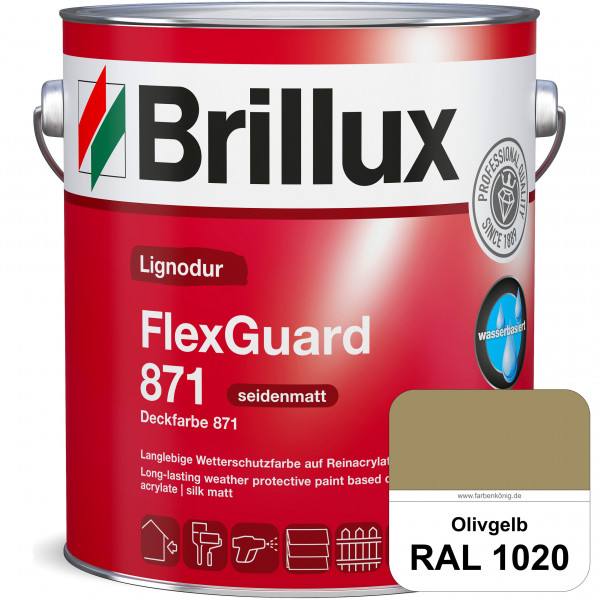 Lignodur FlexGuard 871 (Deckfarbe 871) RAL 1020 Olivgelb