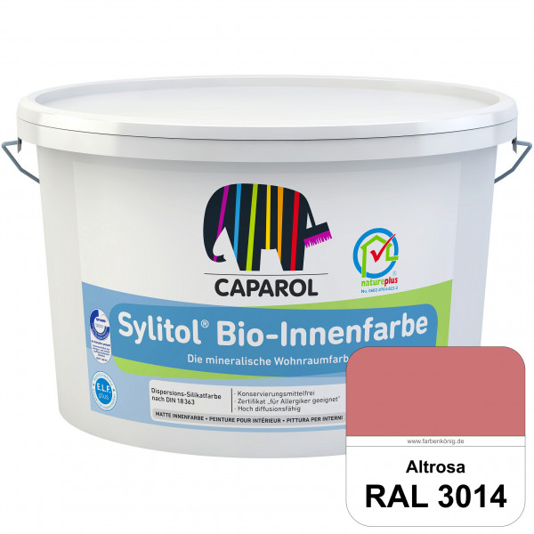 Sylitol® Bio-Innenfarbe (RAL 3014 Altrosa) Innenfarbe auf Silikatbasis ? für Allergiker