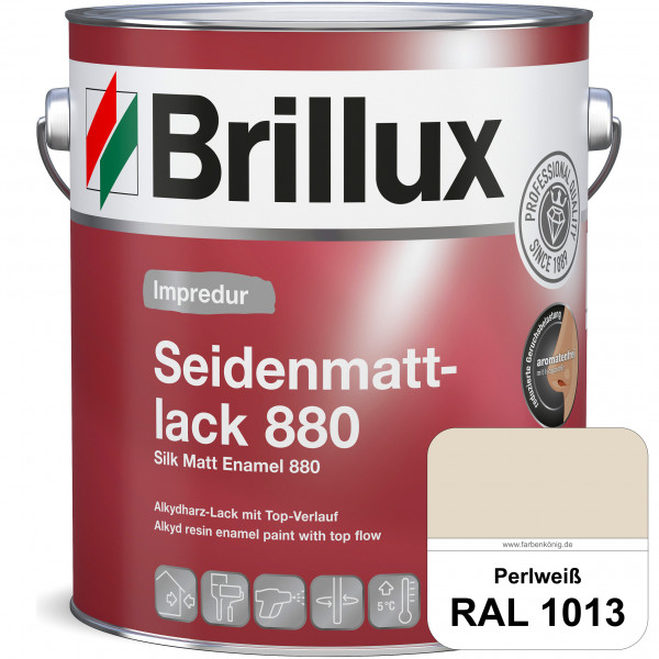 Impredur Seidenmattlack 880 (RAL 1013 Perlweiß) für Holz- oder Metallflächen innen & außen