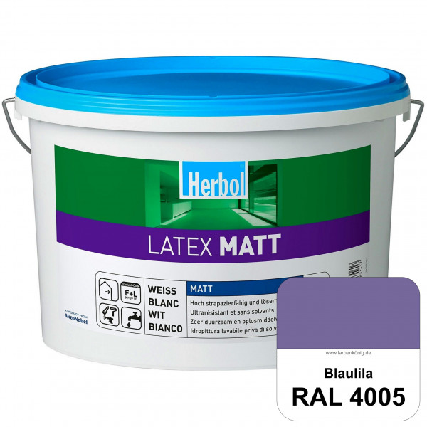 Latex Matt (RAL 4005 Blaulila) Matte Latexfarbe mit hoher Strapazierfähigkeit