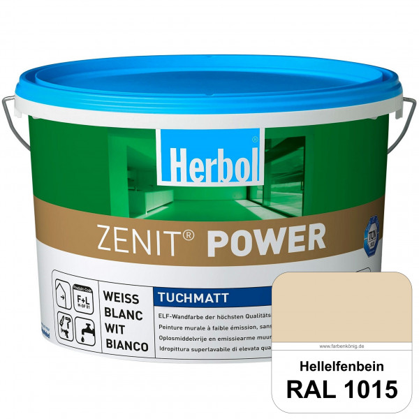 Herbol Zenit Power (RAL 1015 Hellelfenbein) Superdeckende ELF-Wandfarbe