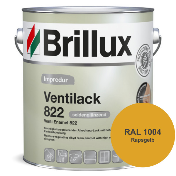 Impredur Ventilack 822 (B-Ware) - 0,75 Liter (RAL 1004 Goldgelb)
