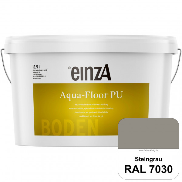 einzA Aqua-Floor PU (RAL 7030 Steingrau) seidenglänzender Acryl-PU-Bodenbeschichtung