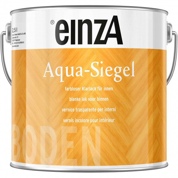 einzA Aqua-Siegel glänzend (farblos)