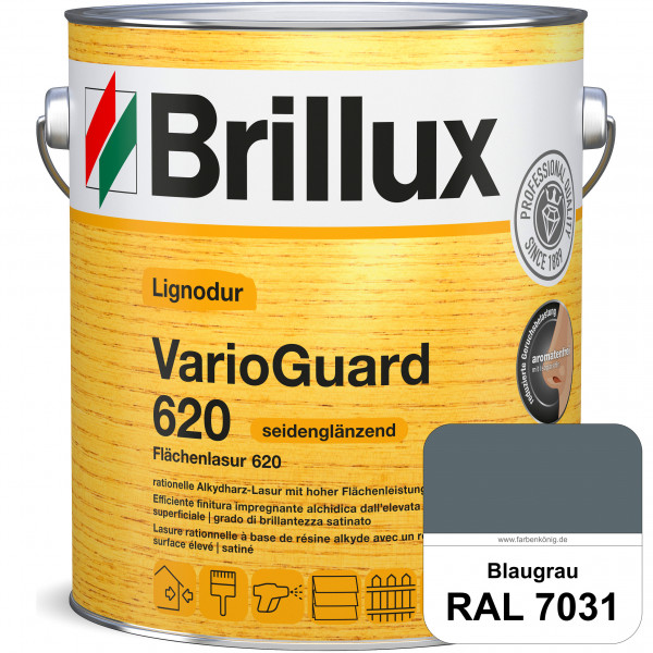 Lignodur VarioGuard 620 (Flächenlasur 620) RAL 7031 Blaugrau