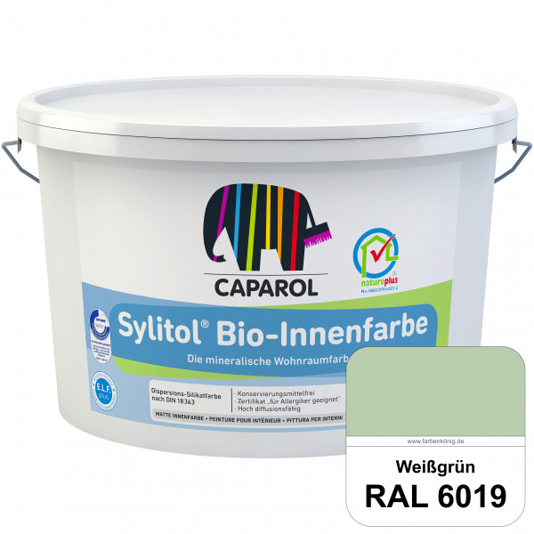 Sylitol® Bio-Innenfarbe (RAL 6019 Weißgrün) Innenfarbe auf Silikatbasis ? für Allergiker