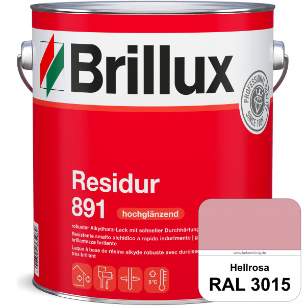 Residur 891 (RAL 3015 Hellrosa) widerstandsfähige, schnell trocknender Lack für grundierte Metallbau