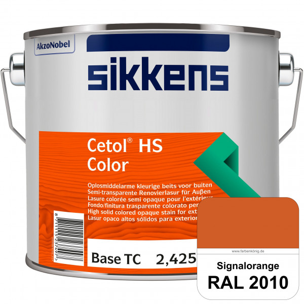 Cetol HS Color (RAL 2010 Signalorange) Dekorative semi-transparente Lasur (lösemittelhaltig) für auß