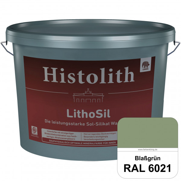 Histolith LithoSil (RAL 6021 Blassgrün) Die leistungsstarke Sol-Silikat Wandfarbe