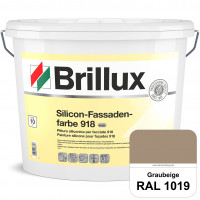 Silicon-Fassadenfarbe 918 (RAL 1019 Graubeige) matt, hoch wetterbeständig und wasserabweisend
