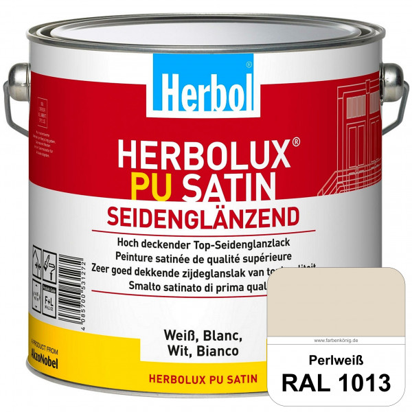 Herbolux PU Satin (RAL 1013 Perlweiß) Top-PU-Seidenglanzlack (Innen & Außen)