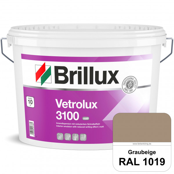 Vetrolux ELF 3100 (RAL 1019 Graubeige) matte & gut zu reinigende Spezial-Innenfarbe