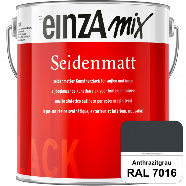 einzA Seidenmatt (RAL 7016 Anthrazitgrau) Lösemittelhaltiger Seidenmattlack