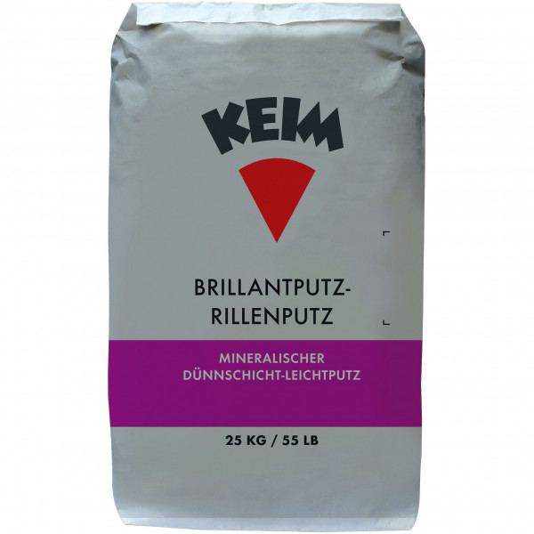 KEIM BRILLANTPUTZ Rillenputz 2mm (Weiß)