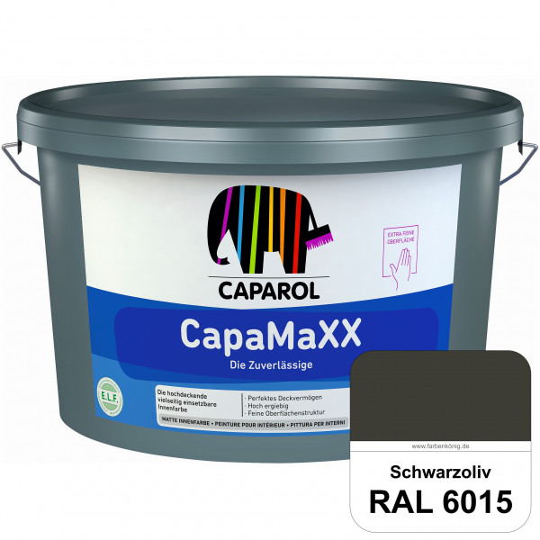 CapaMaXX (RAL 6015 Schwarzoliv) tuchmatte Innenfarbe mit hohem Deckvermögen und Ergiebigkeit