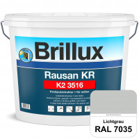 Rausan KR K2 3516 (RAL 7035 Lichtgrau) Organisch gebundener Kratzputz für wetterbeständige Oberfläch