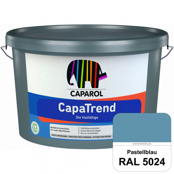CapaTrend (RAL 5024 Pastellblau) matte hochdeckende Dispersionsfarbe für den Innenbereich