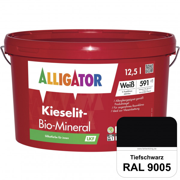 Kieselit-Bio-Mineral LKF (RAL 9005 Tiefschwarz)