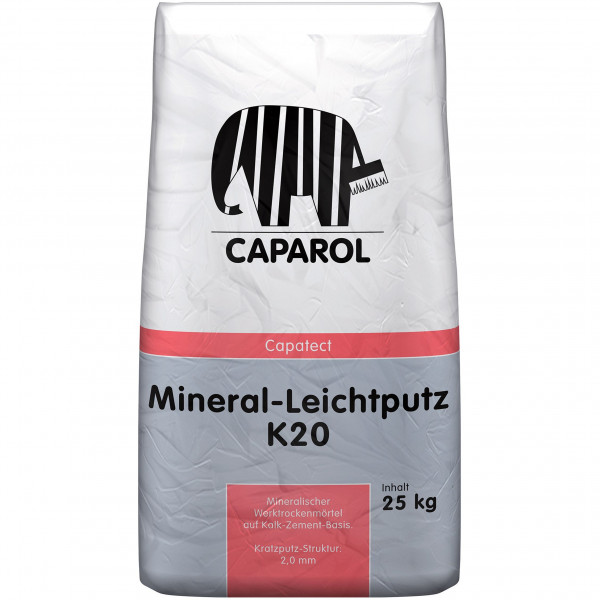 Capatect Mineral-Leichtputz R/K K20 (Naturweiß)