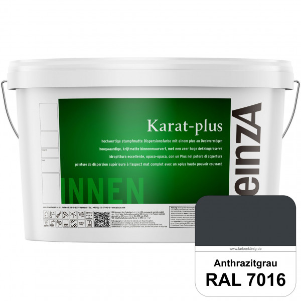 einzA Karat-plus (RAL 7016 Anthrazitgrau) Innenwandfarbe mit herausragenden Produkteigenschaften