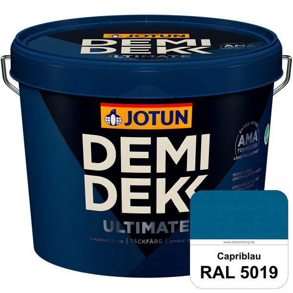 DEMIDEKK ULTIMATE Täckfärg - Deckende Holzfarbe (RAL 5019 Capriblau)