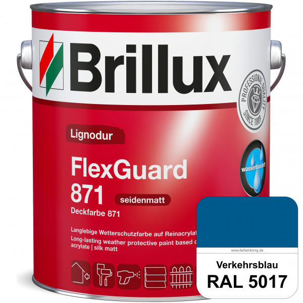 Lignodur FlexGuard 871 (Deckfarbe 871) RAL 5017 Verkehrsblau