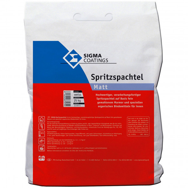 Sigma Spritzspachtel-Sackware (Weiß)