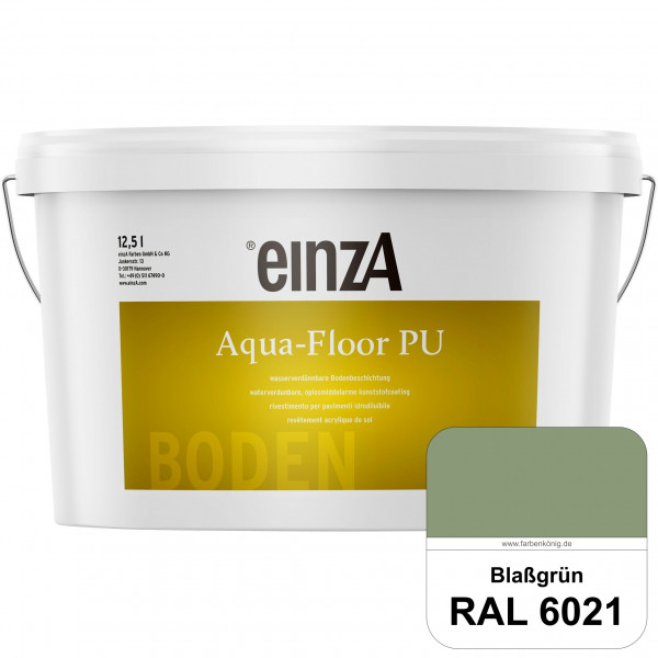 einzA Aqua-Floor PU (RAL 6021 Blassgrün) seidenglänzender Acryl-PU-Bodenbeschichtung