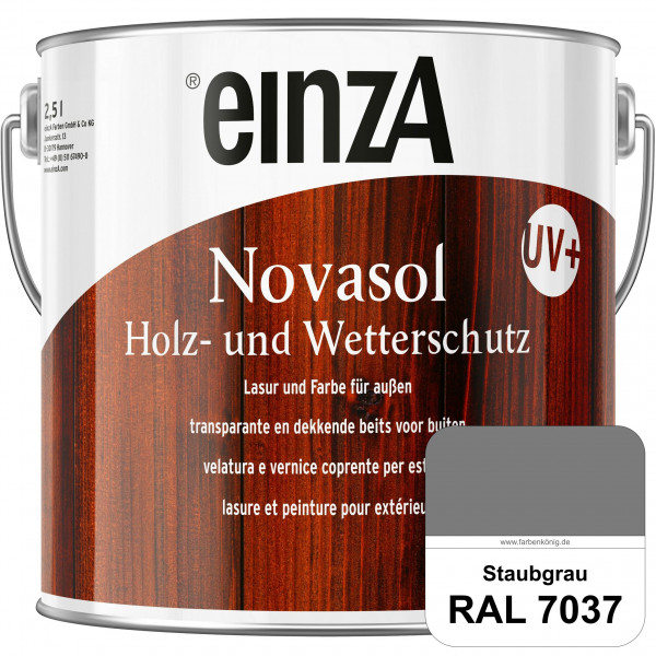 einzA Novasol HW Farbe (RAL 7037 Staubgrau) Deckender Wetterschutz für außen