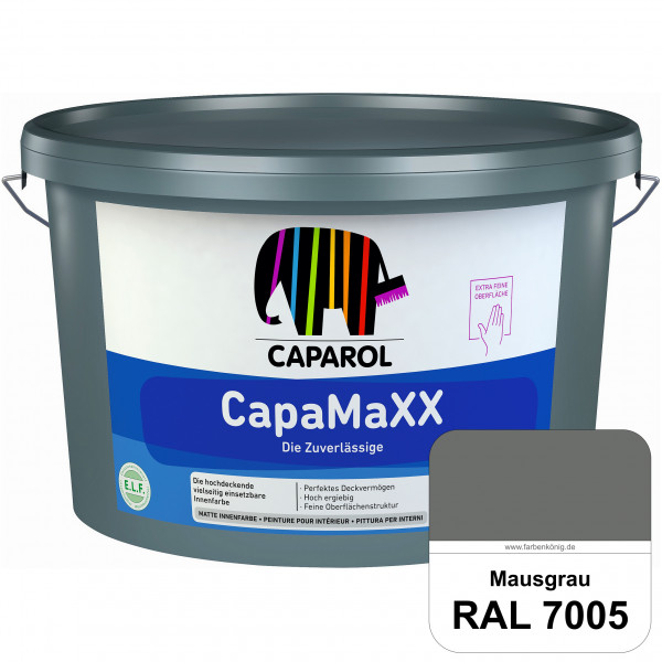 CapaMaXX (RAL 7005 Mausgrau) tuchmatte Innenfarbe mit hohem Deckvermögen und Ergiebigkeit