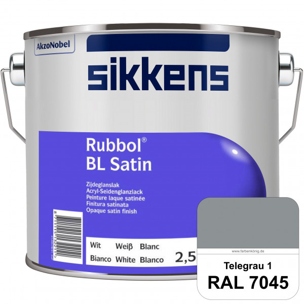 Rubbol BL Satin (RAL 7045 Telegrau 1) hochelastischer & seidenglänzender Lack (wasserbasiert) innen