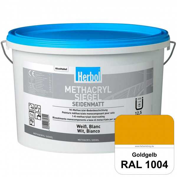 Methacryl Siegel (RAL 1004 Goldgelb) seidenmatte 1K-Beschichtung Böden (Innen & Außen)