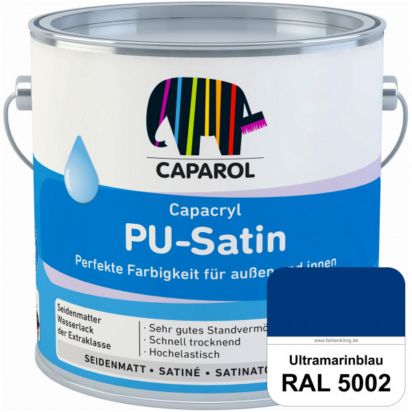 Capacryl PU-Satin (RAL 5002 Ultramarinblau) hochwertige Zwischen-/ Schluss­lackierungen für grundier