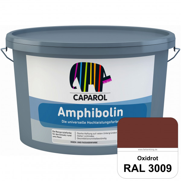 Amphibolin (RAL 3009 Oxidrot) Universalfarbe auf Reinacrylbasis innen & außen