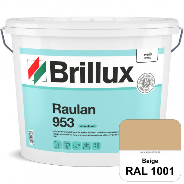 Raulan ELF 953 (RAL 1001 Beige) sehr gut deckende Innendispersion für Raufaser und Neu- & Renovierun