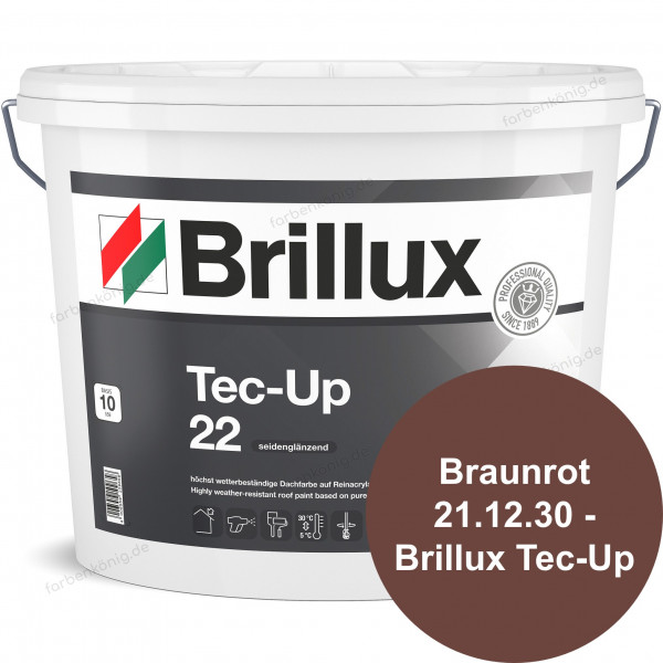 Tec-Up 22 (B-Ware) - 2,5 Liter (braunrot (21.12.30) - Brillux Tec-Up) inkl. Protect-Ausstattung