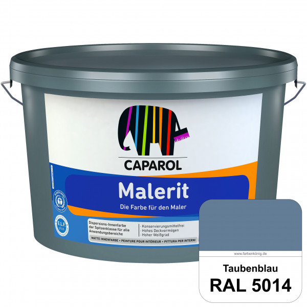 Malerit E.L.F. (RAL 5014 Taubenblau) matte Innenfarbe für Neu- & Renovierungsanstriche