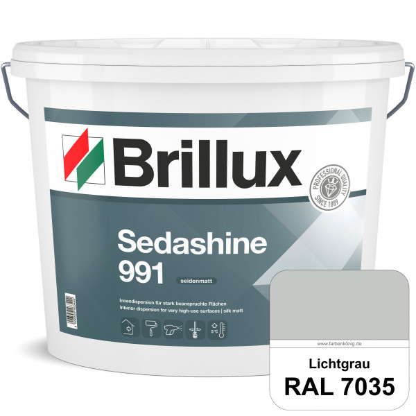 Sedashine 991 (RAL 7035 Lichtgrau) Seidenmatte Innendispersion für hoch strapazierfähige & gut reini