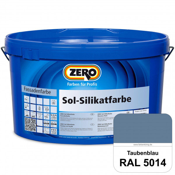 Sol-Silikatfarbe (RAL 5014 Taubenblau)